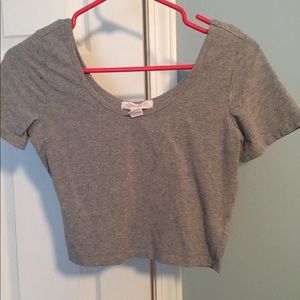 Gray Crop top!!